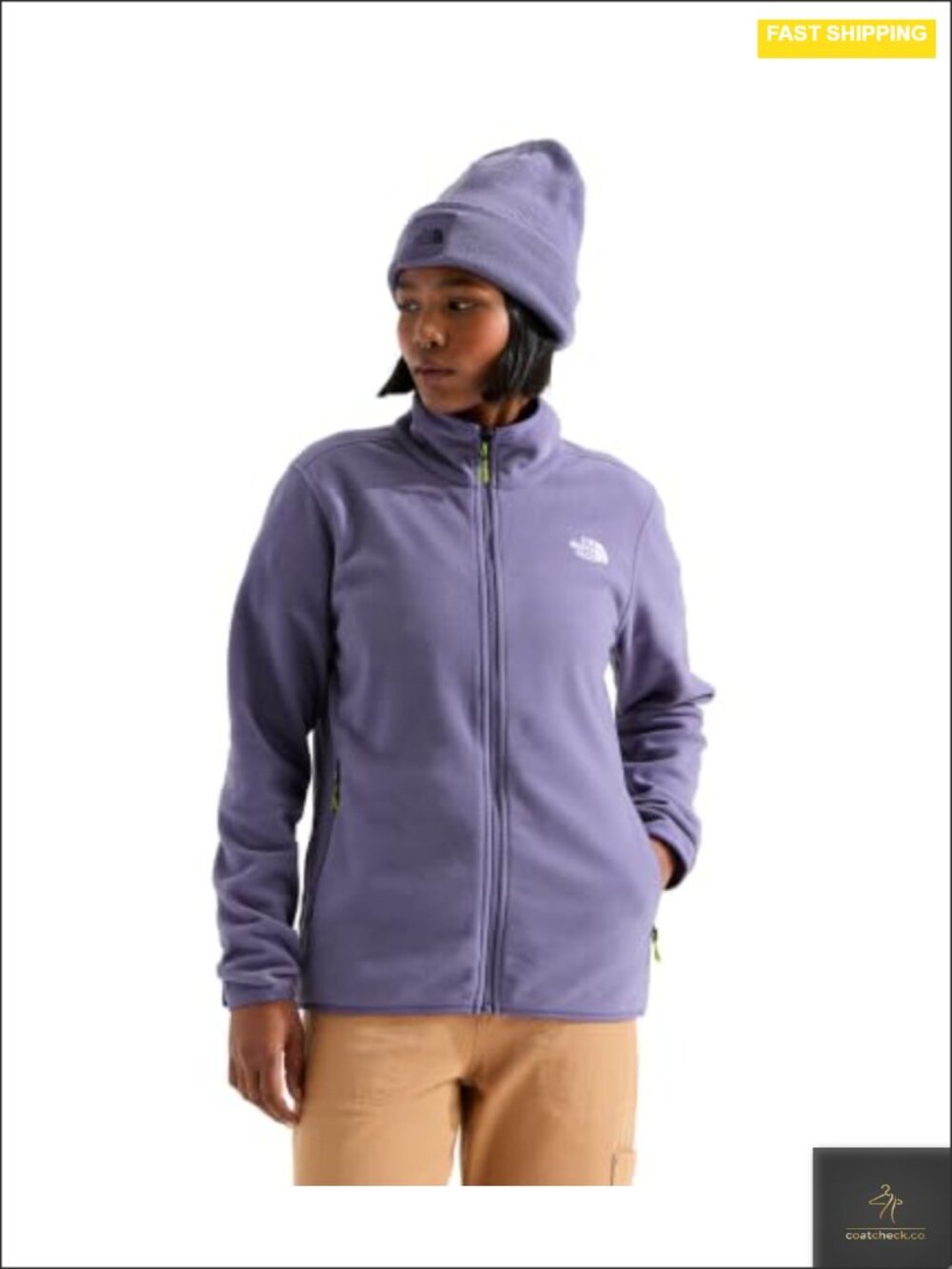 Women's Recycled Polyester Fleece Jacket with Zip Hand Pockets, Standard Fit,